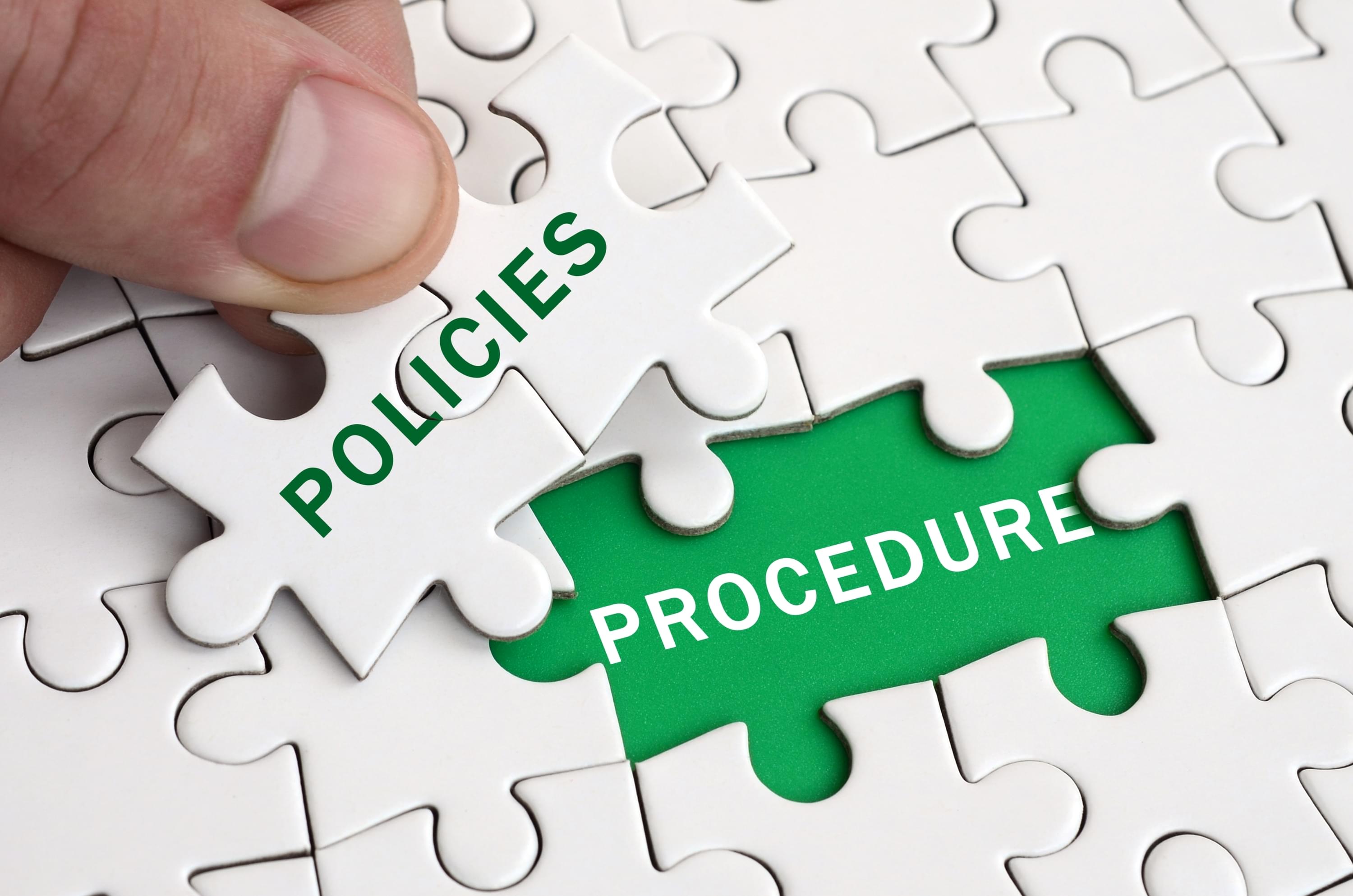 Policies and Procedures register